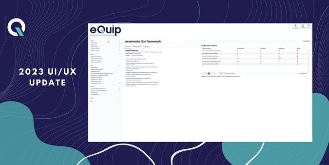 eQuip Asset Management Upgraded UI